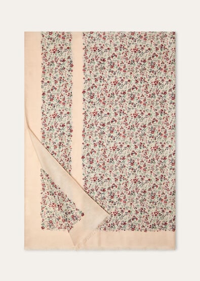 ARUNDEL GARDENS MAXI STOLE SOFFIO CASH SILK