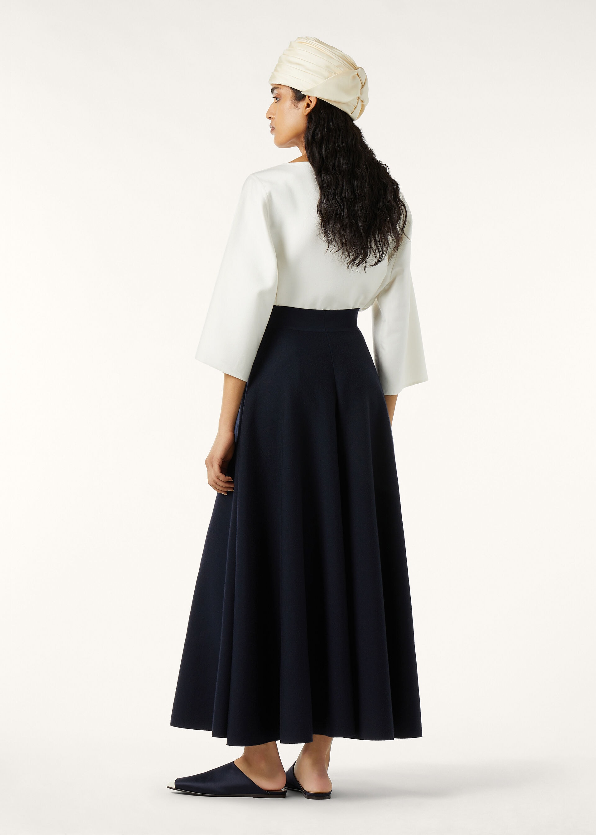 DOUBLE ROYAL LIGHTNESS SKIRT WOOL SILK GG 18