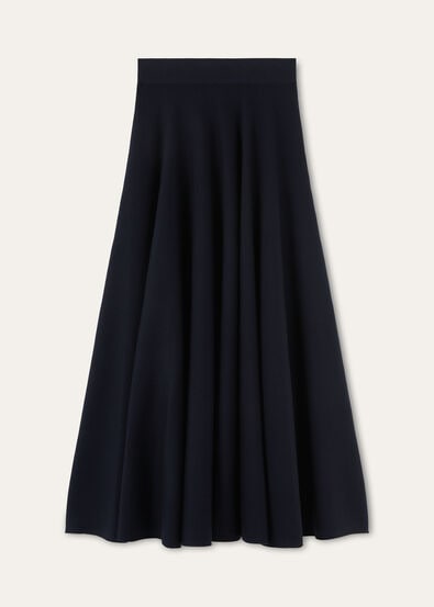 DOUBLE ROYAL LIGHTNESS SKIRT WOOL SILK GG 18