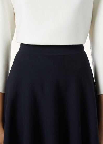 DOUBLE ROYAL LIGHTNESS SKIRT WOOL SILK GG 18