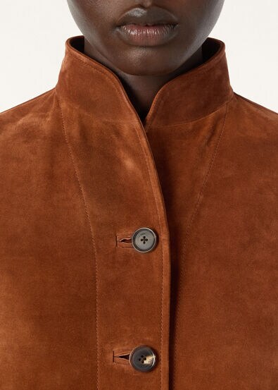 ABEGAIL JACKET PORTOBELLO SUEDE