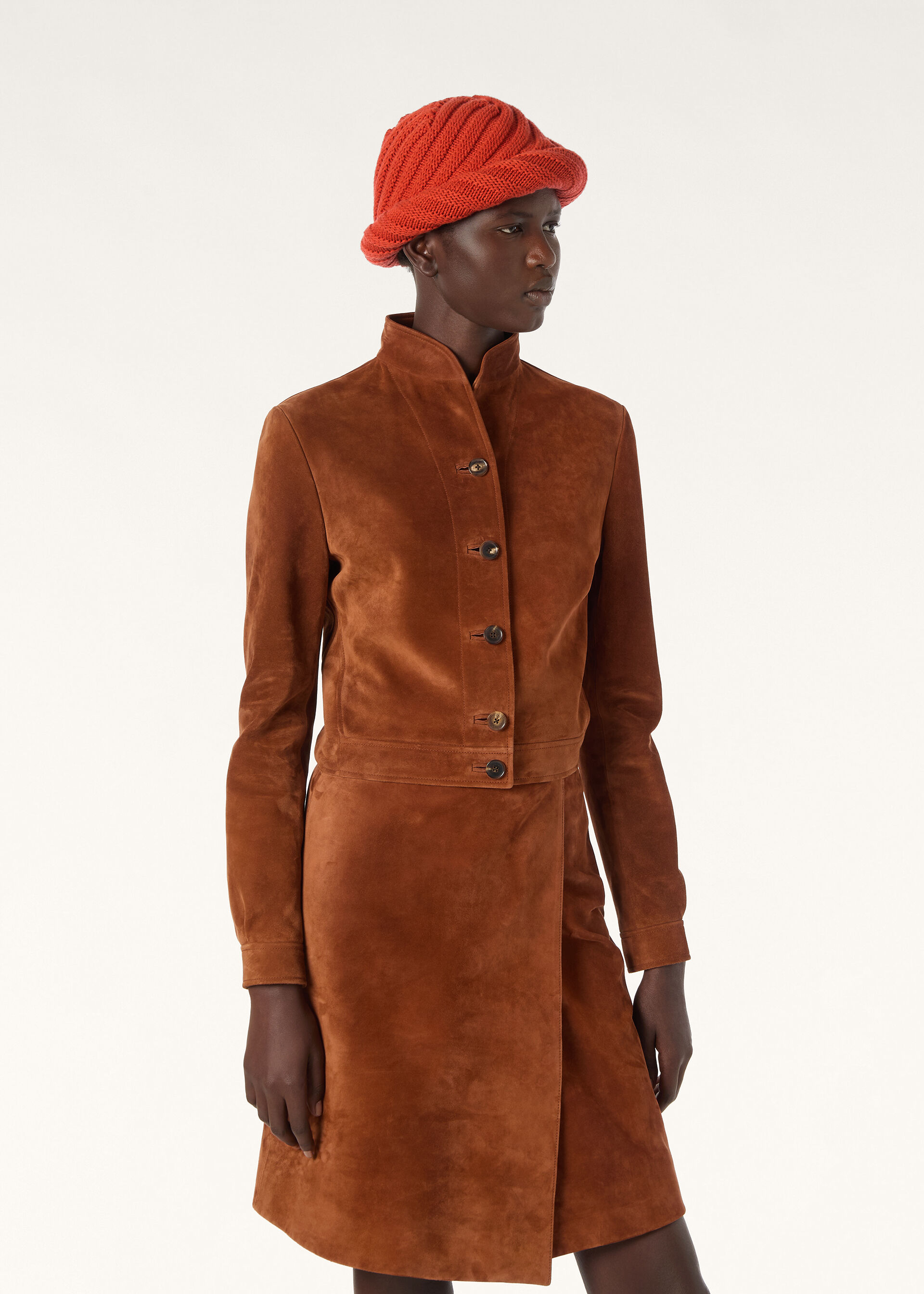 ABEGAIL JACKET PORTOBELLO SUEDE