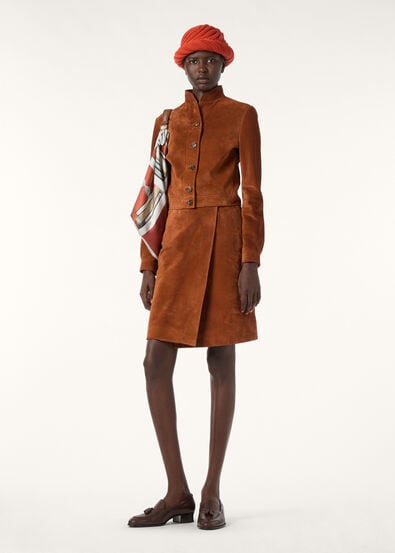 ABEGAIL JACKET PORTOBELLO SUEDE