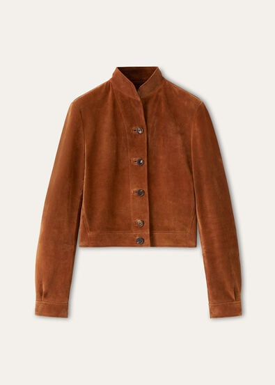 ABEGAIL JACKET PORTOBELLO SUEDE