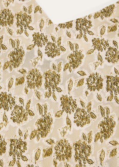 MARIAN DRESS FIL COUPE' GARDEN SILK