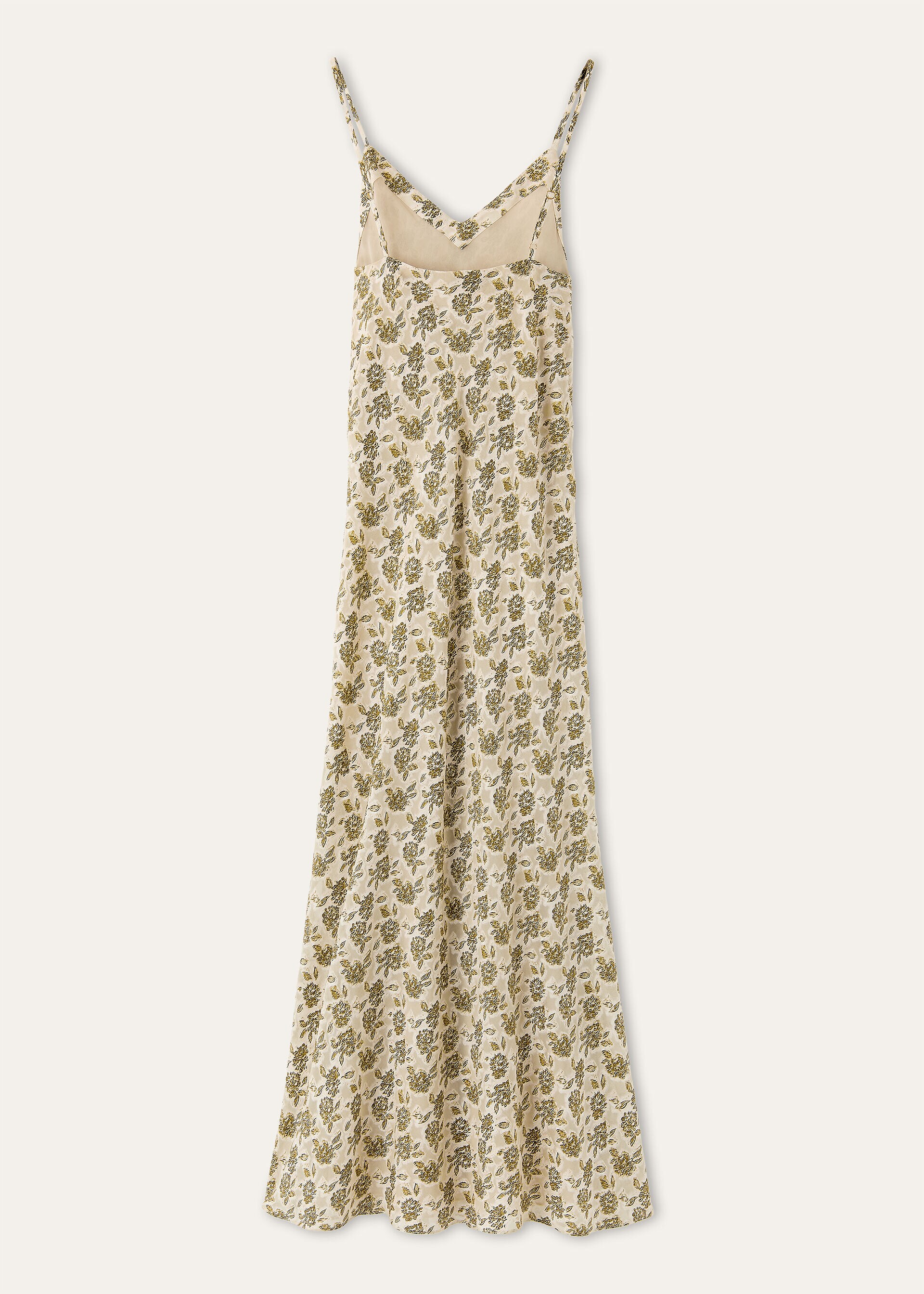 MARIAN DRESS FIL COUPE' GARDEN SILK