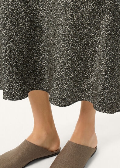 SIMONA SKIRT PEPPER GRAINS SILK