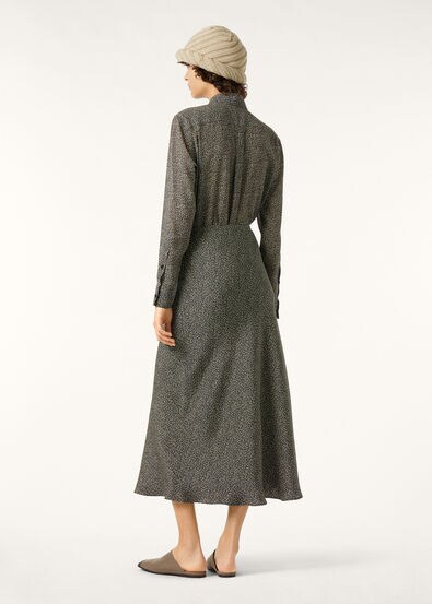 SIMONA SKIRT PEPPER GRAINS SILK