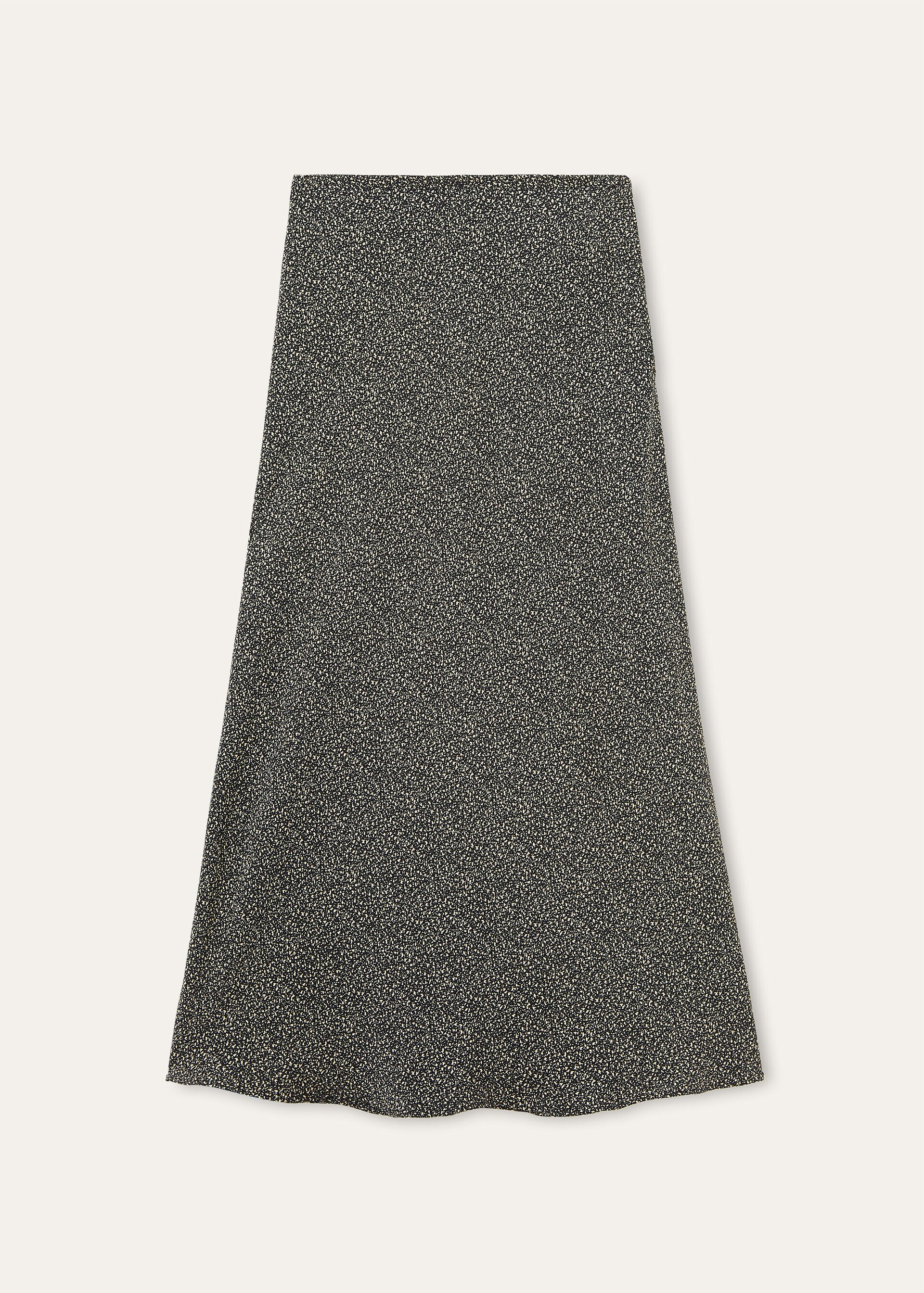 SIMONA SKIRT PEPPER GRAINS SILK