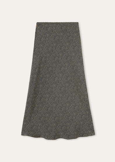 SIMONA SKIRT PEPPER GRAINS SILK