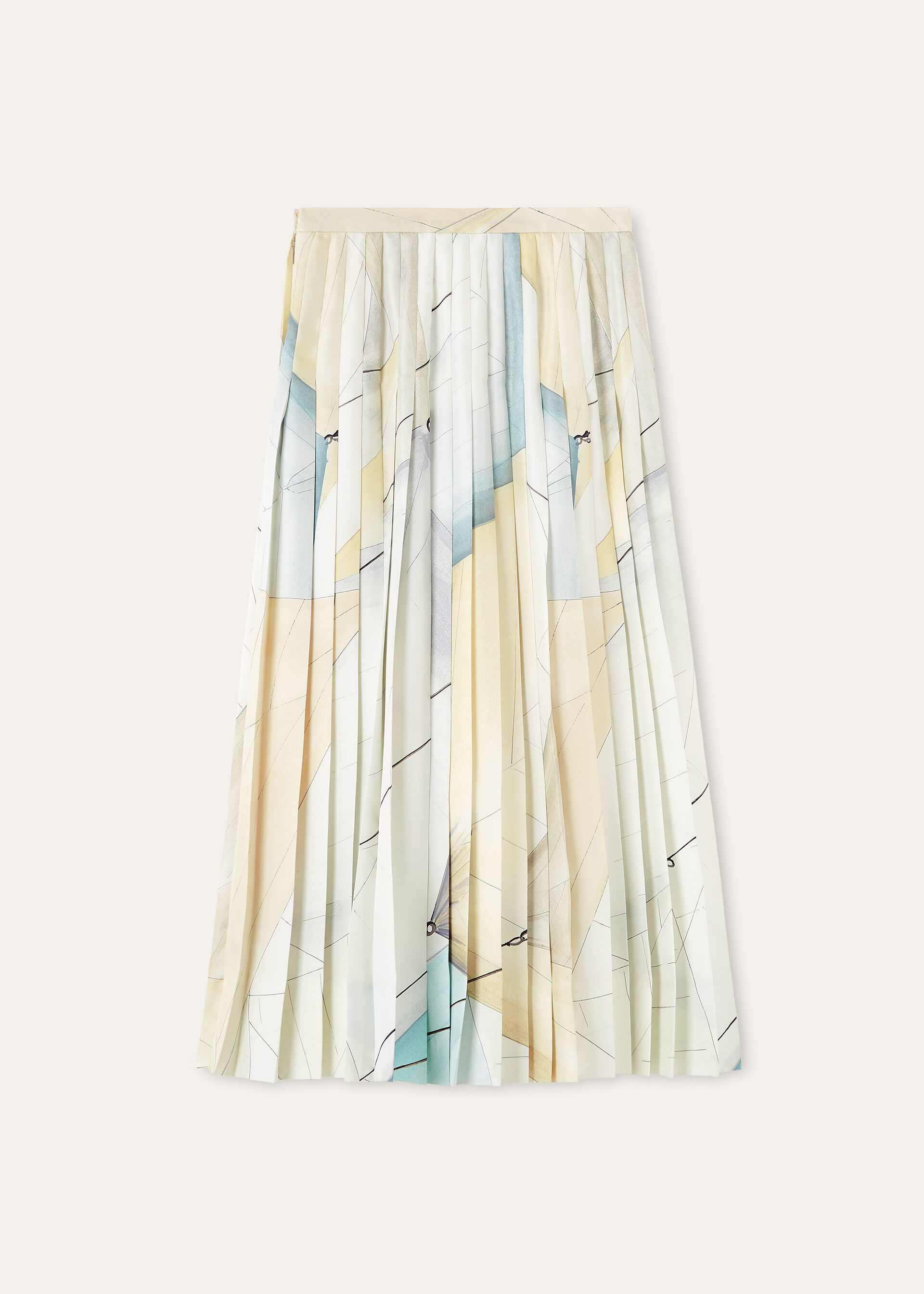 CLEA MIDI SKIRT LIBECCIO - TWILL MIDI SKIRT