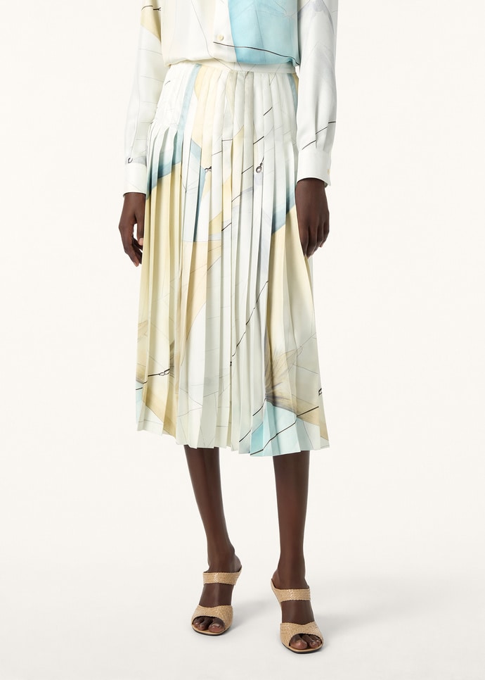 CLEA MIDI SKIRT LIBECCIO - TWILL MIDI SKIRT_FAQ6281_T1ZD_3