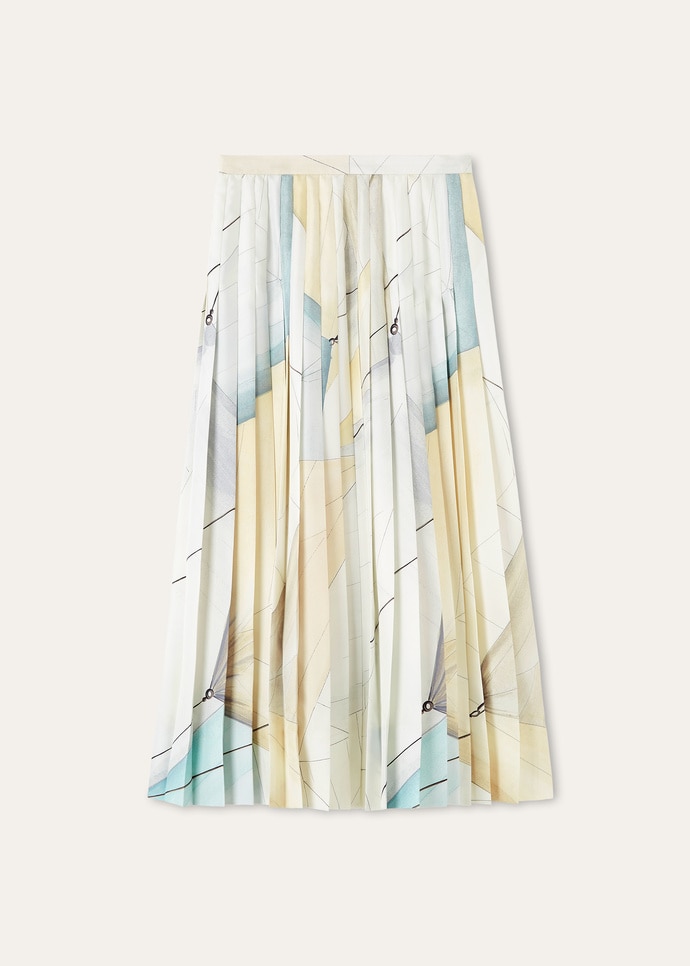 CLEA MIDI SKIRT LIBECCIO - TWILL MIDI SKIRT_FAQ6281_T1ZD_5