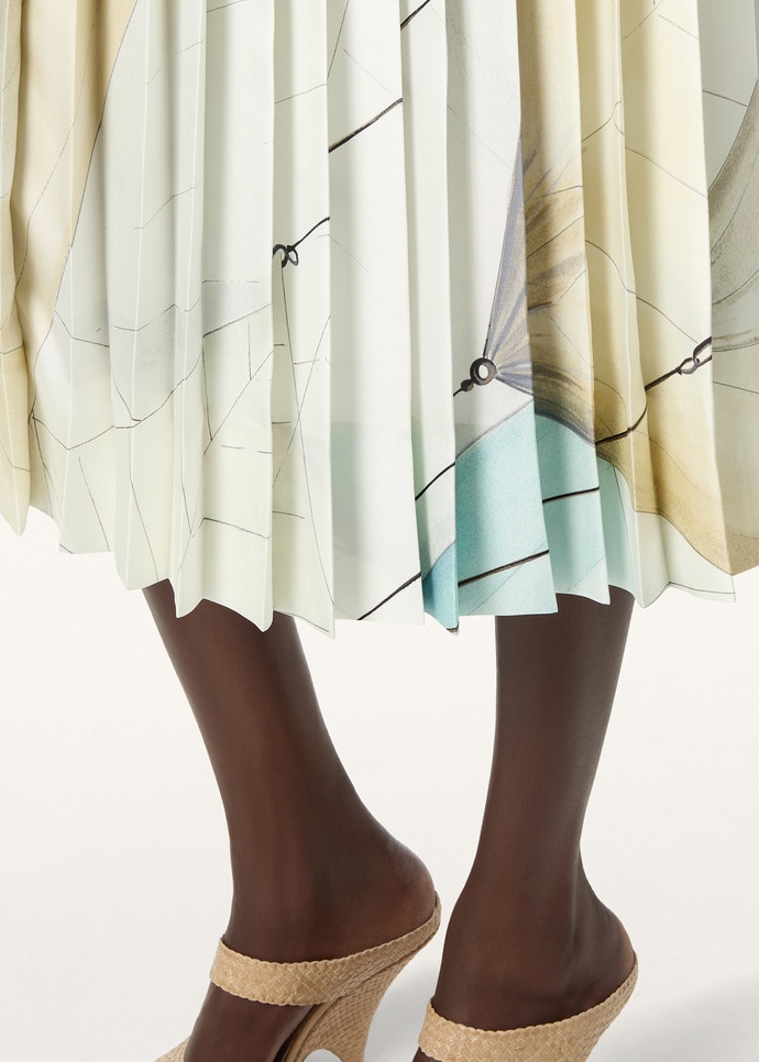 CLEA MIDI SKIRT LIBECCIO - TWILL MIDI SKIRT_FAQ6281_T1ZD_2