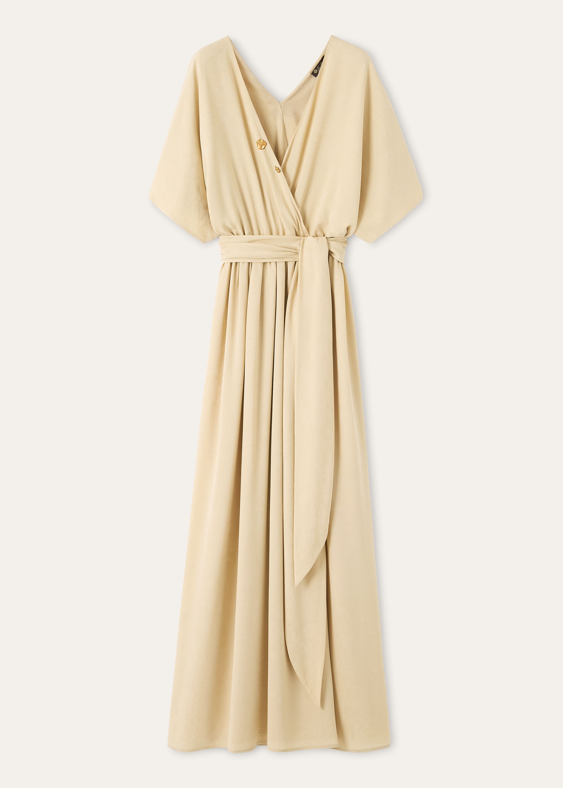 ALENA DRESS TEA GARDEN SILK JACQUARD