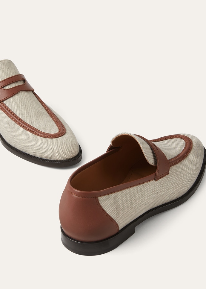 SERGIO WALK LOAFER NATURAL CANVAS & CALF AF_FAQ6494_B4AU_7