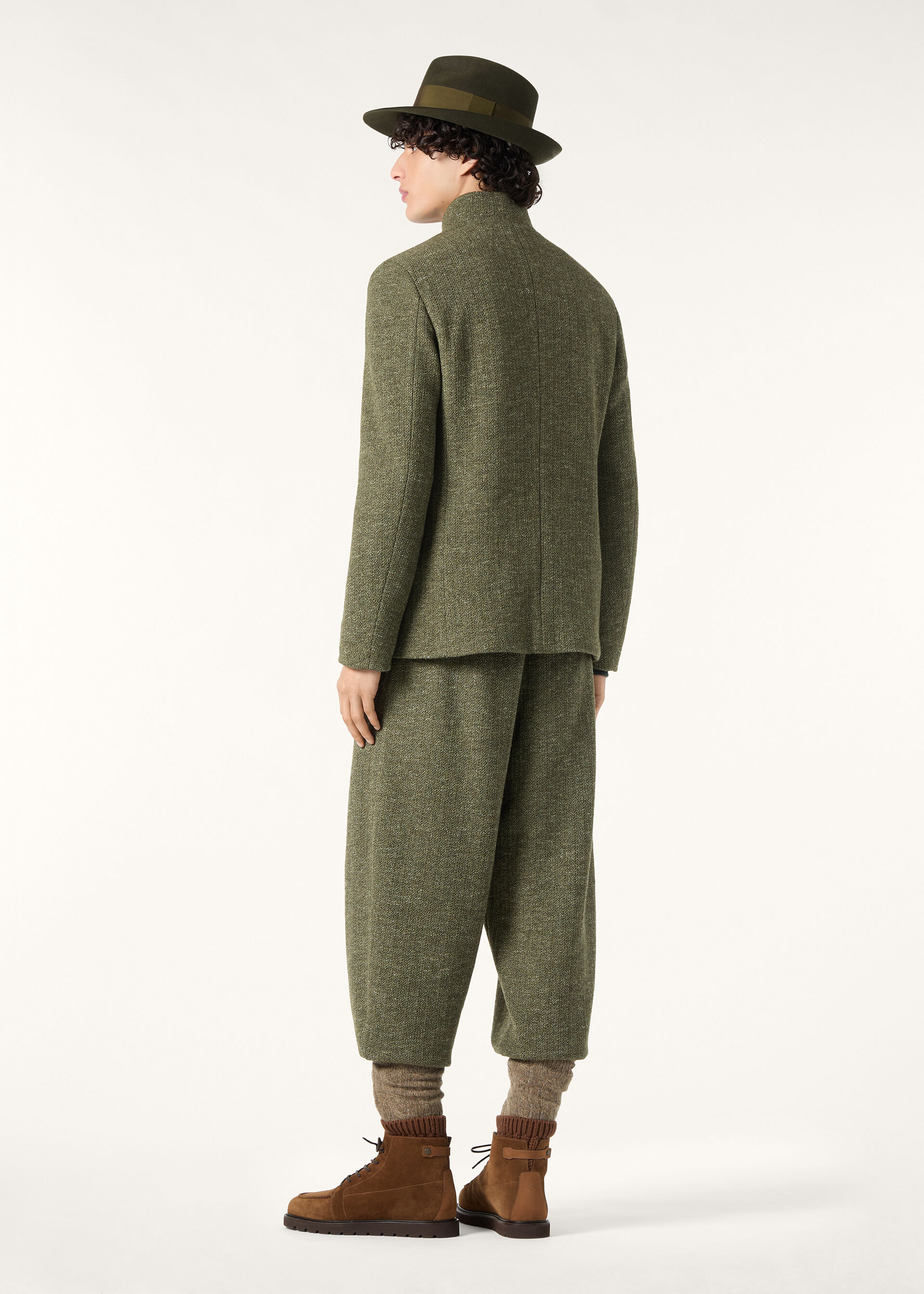 SPAGNA SB JACKET MOULINE' WOOL LINEN SILK AF