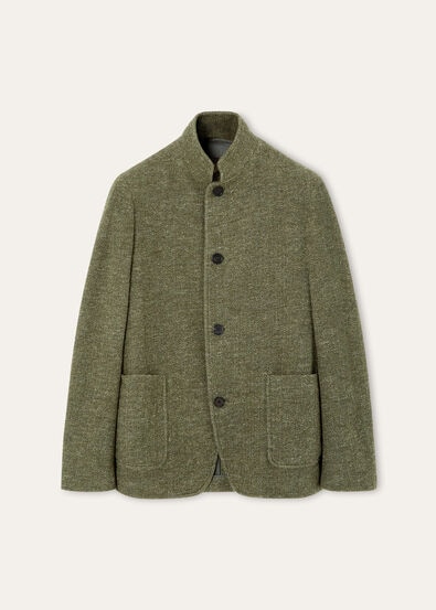 SPAGNA SB JACKET MOULINE' WOOL LINEN SILK AF