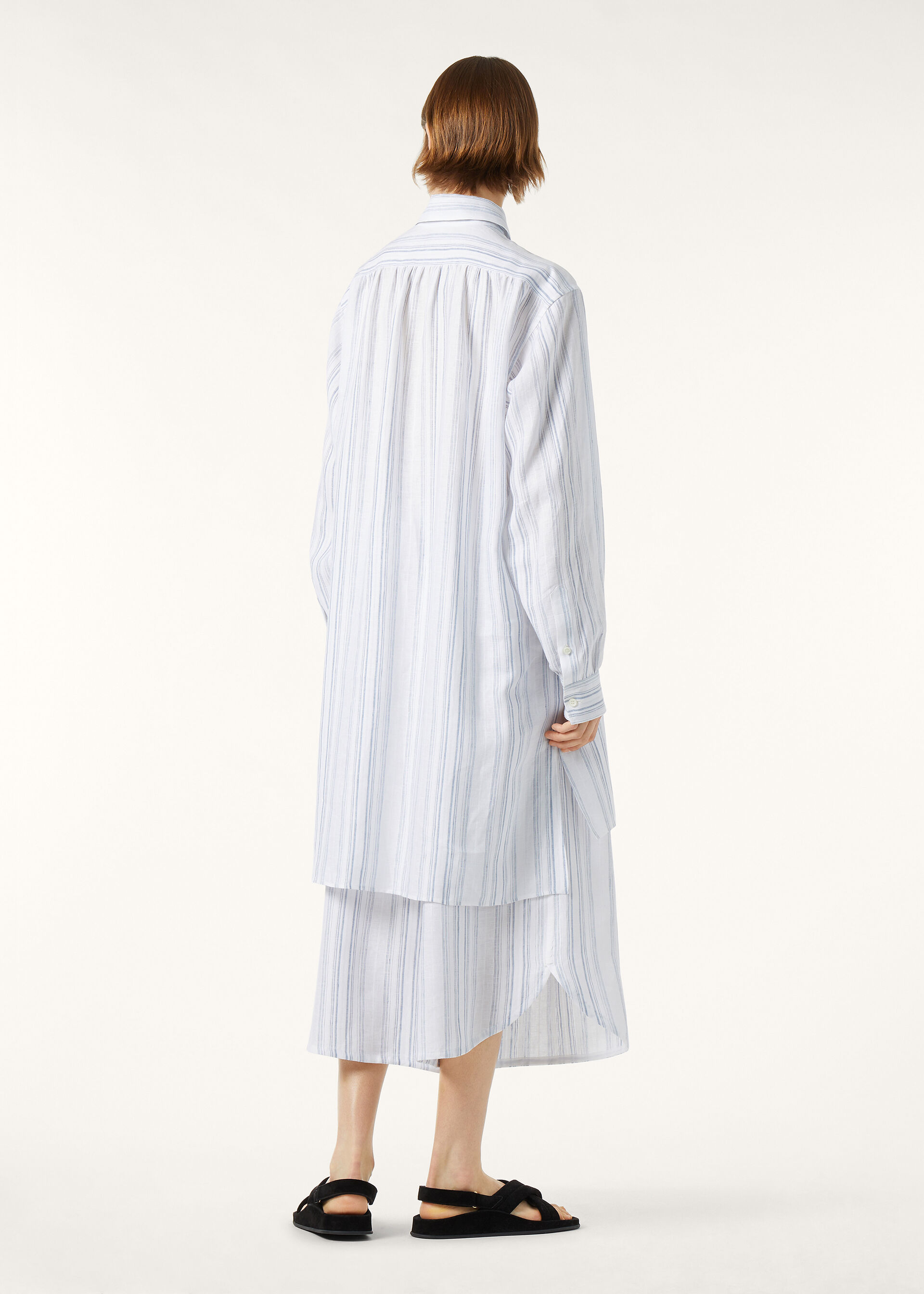 ALICIA DRESS LINEN INFINITE STRIPES