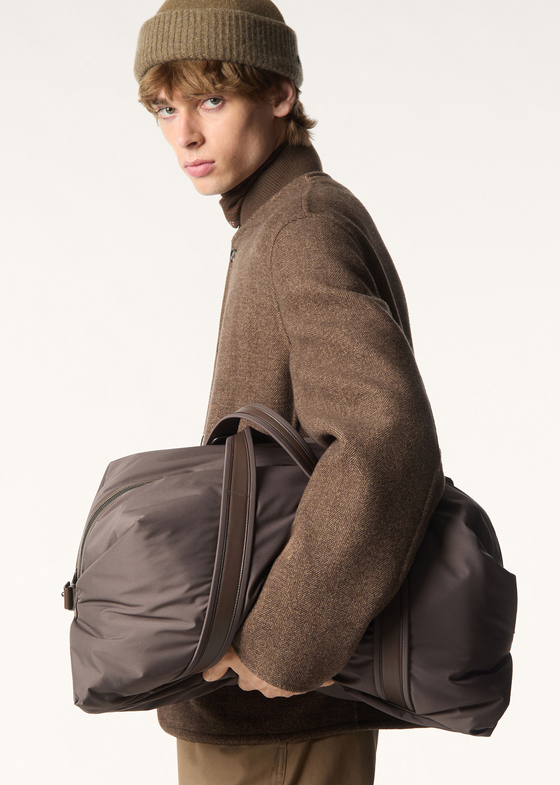 WINCH DUFFLE WIND/ROUNDED LEATHER