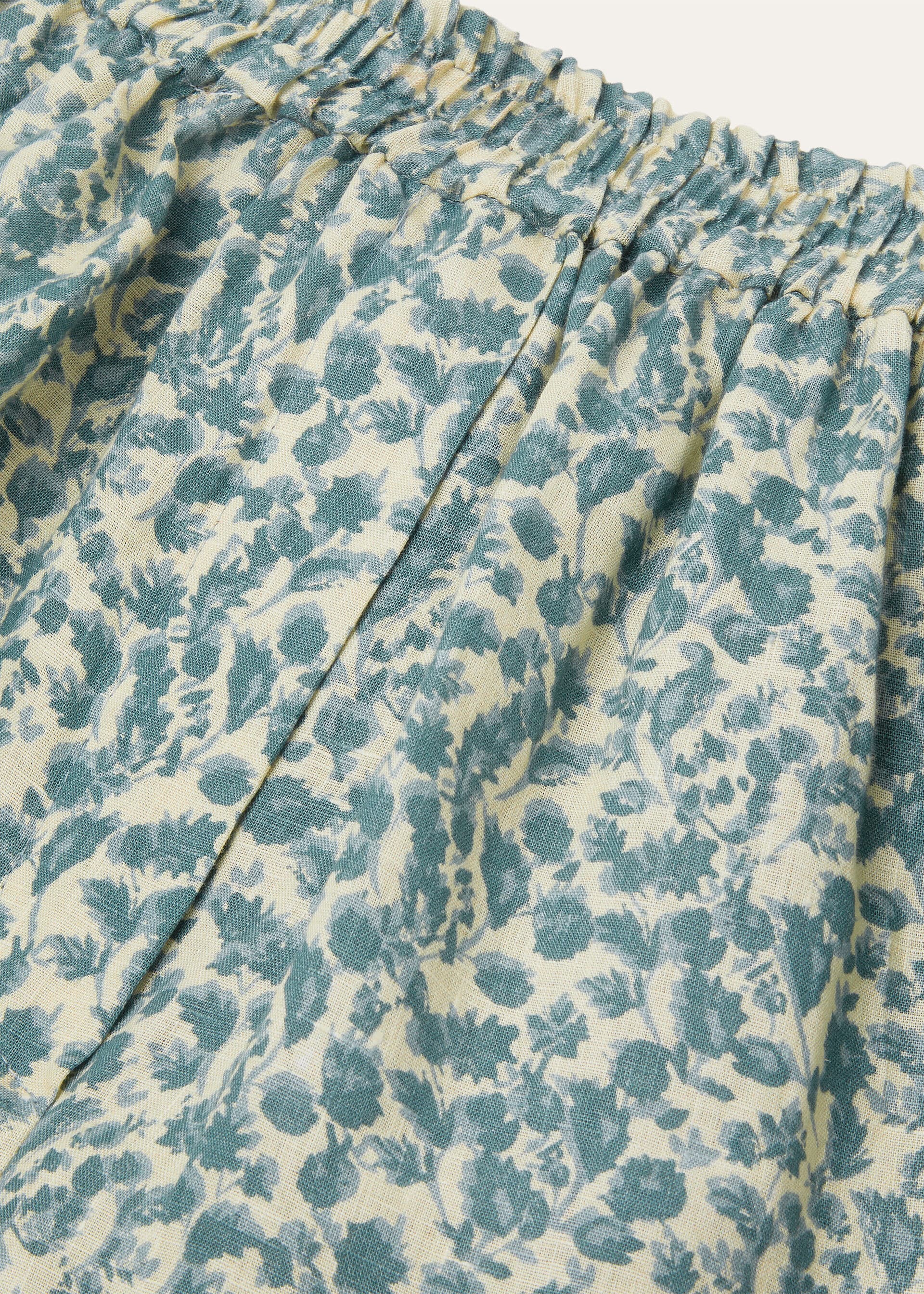 CORBIN BERMUDA JANE FLOWERS LINEN