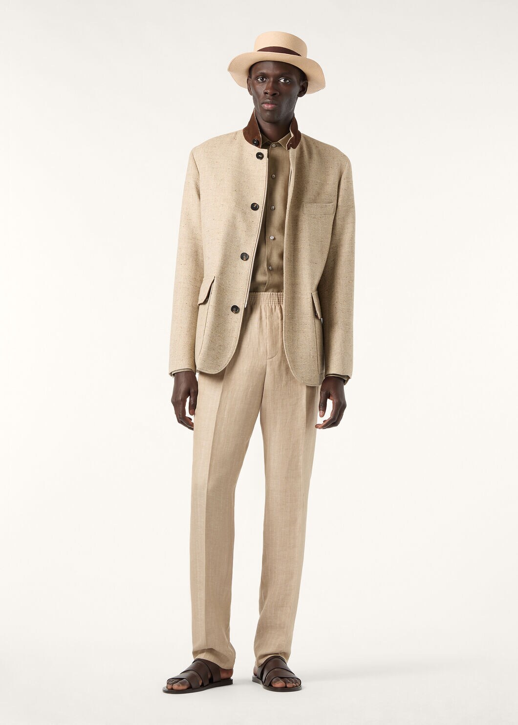 ROADSTER SB JACKET WOOL LINEN SILK TWEED AF