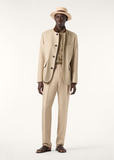 ROADSTER SB JACKET WOOL LINEN SILK TWEED AF