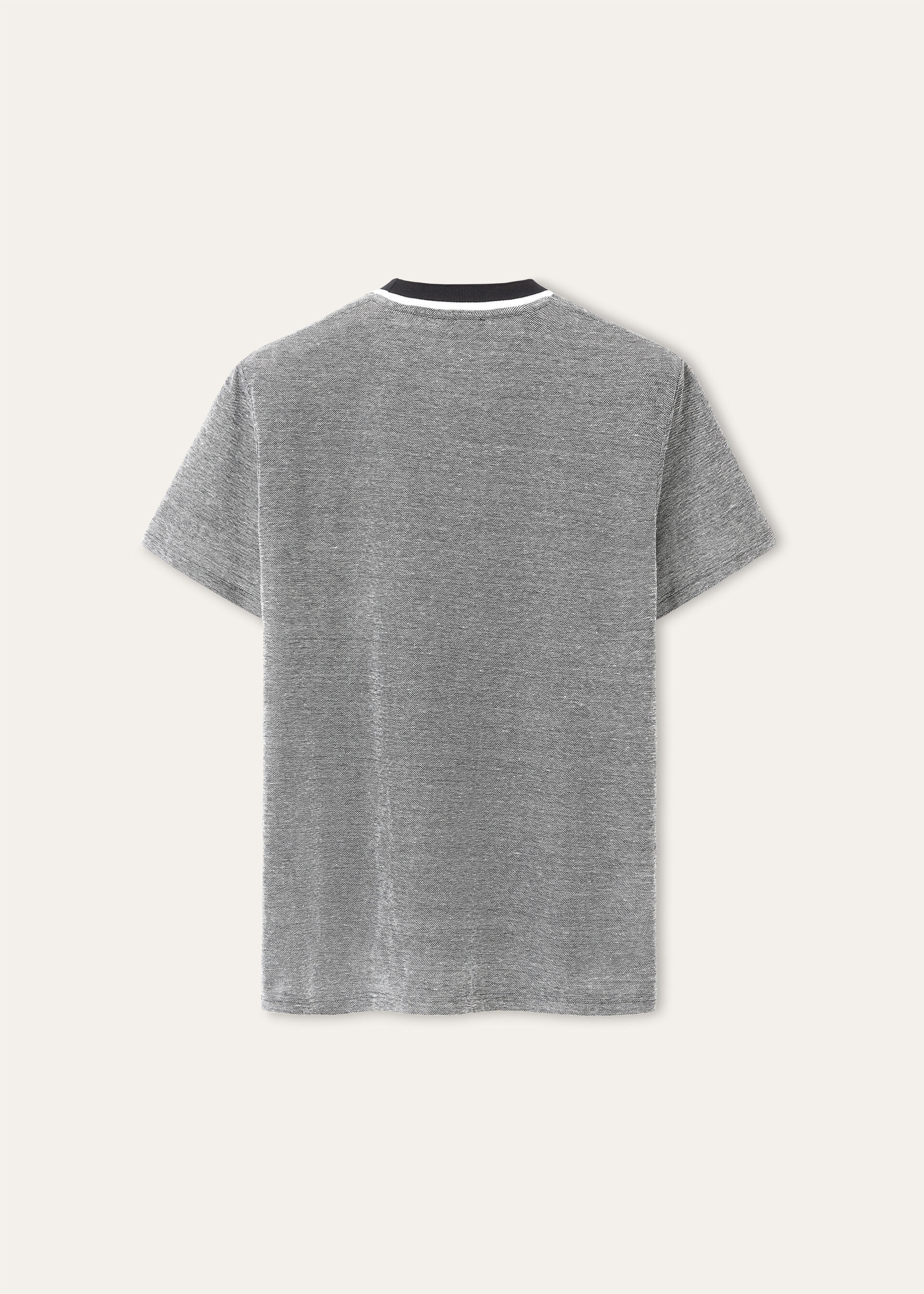 SCIABECCO T-SHIRT COTTON LINEN PIQUE