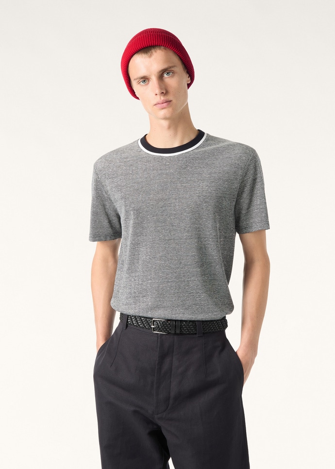 SCIABECCO T-SHIRT COTTON LINEN PIQUE_FAQ6793_W1K9_3