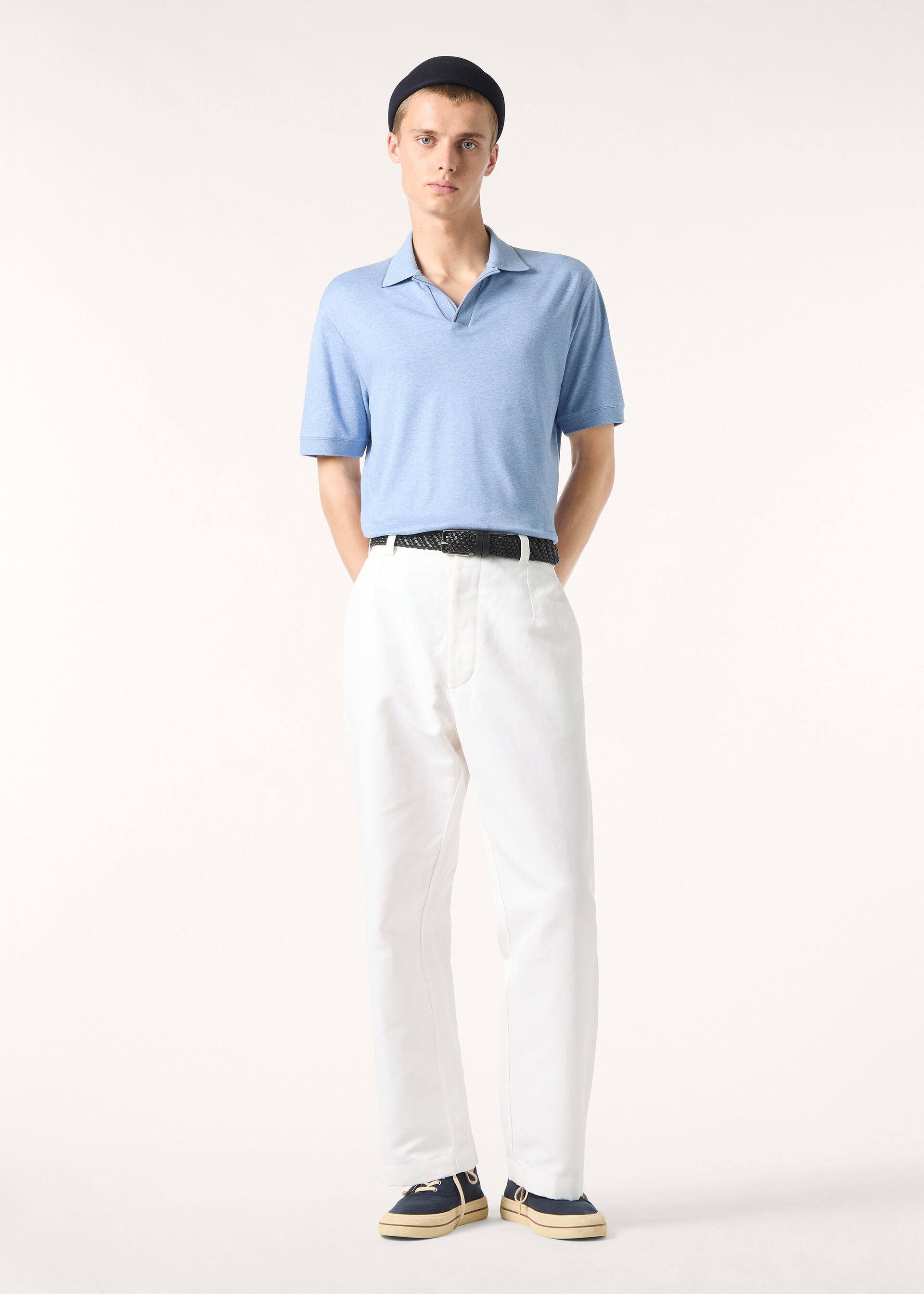 TREMEZZO POLO BUTTONLESS SEA ISLAND INTERLOCK