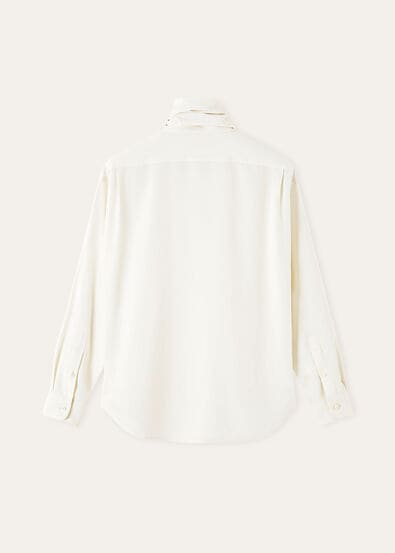 CLEMENT FOULARD SHIRT PORCELAIN SILK