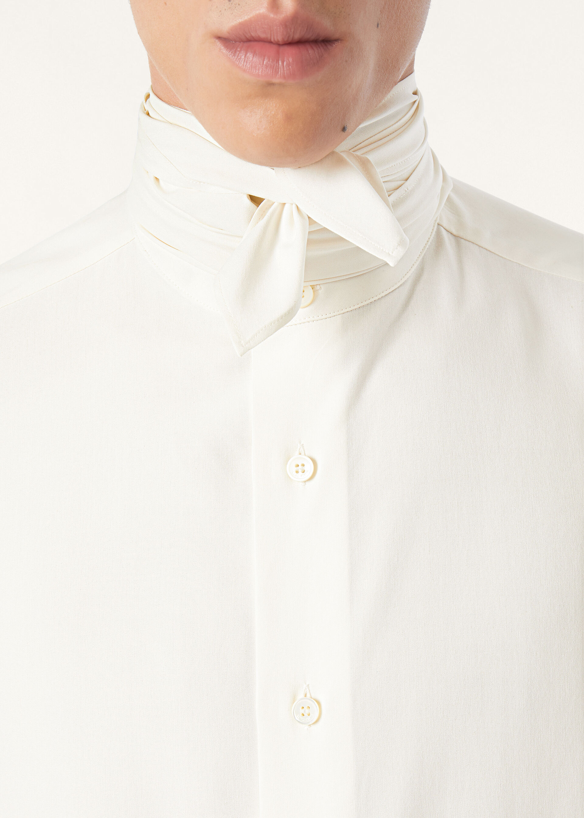 CLEMENT FOULARD SHIRT PORCELAIN SILK
