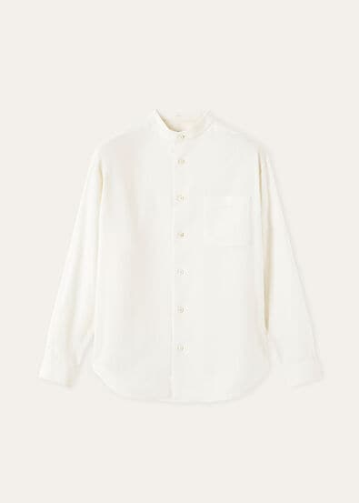 CLEMENT FOULARD SHIRT PORCELAIN SILK