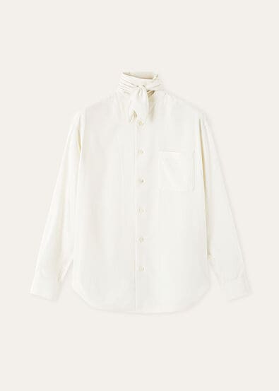 CLEMENT FOULARD SHIRT PORCELAIN SILK