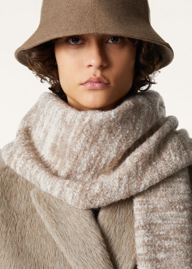 SUNSET BOUCLE' CASH SILK WOOL