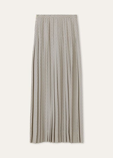 CLEA SKIRT LORO PIANA CHACO SILK TWILL M.E.