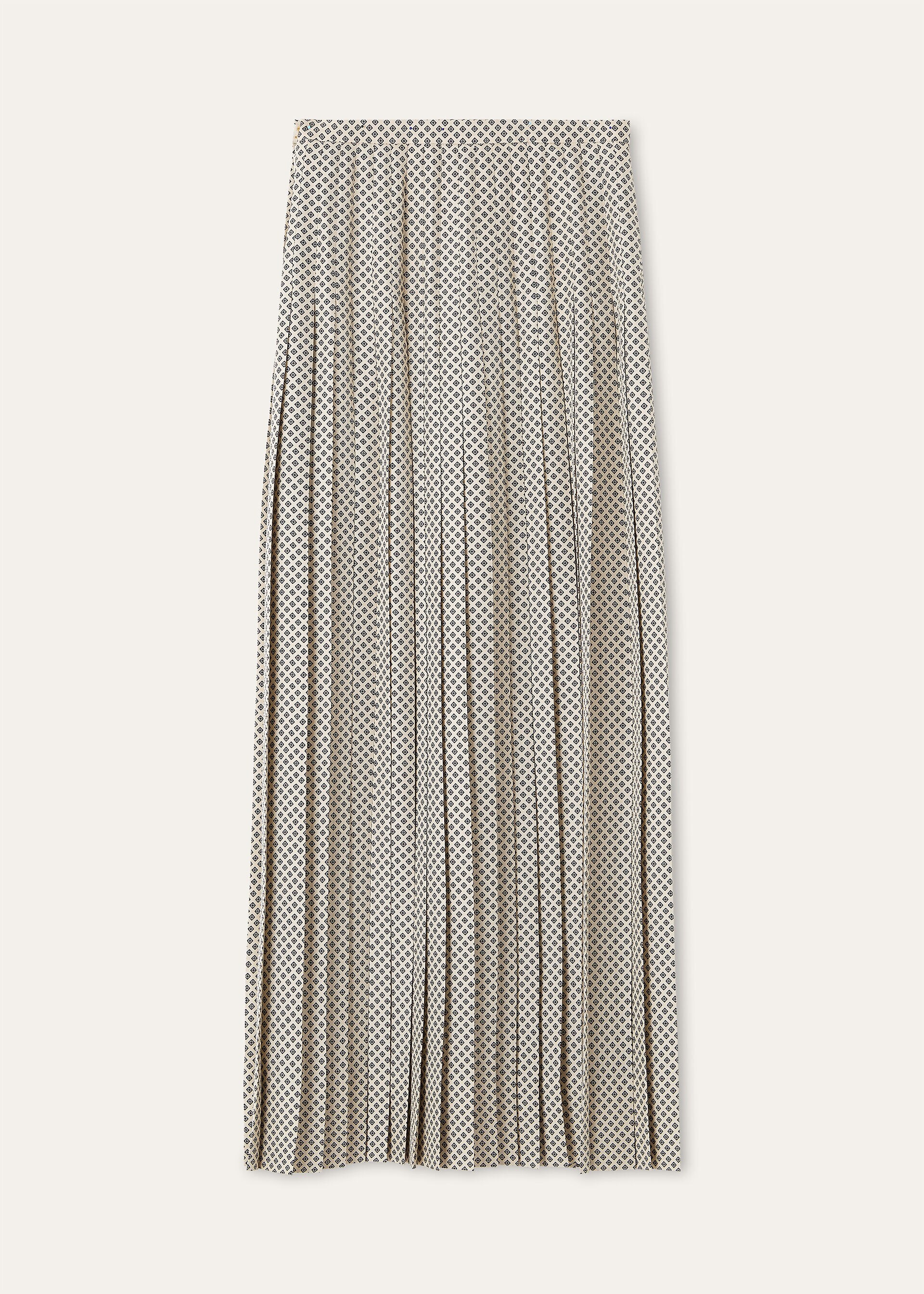 CLEA SKIRT LORO PIANA CHACO SILK TWILL M.E.