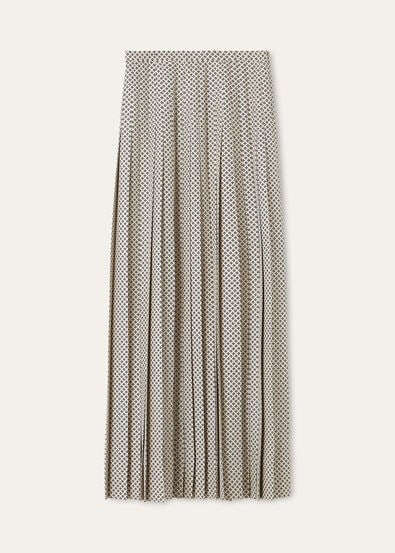 CLEA SKIRT LORO PIANA CHACO SILK TWILL M.E.