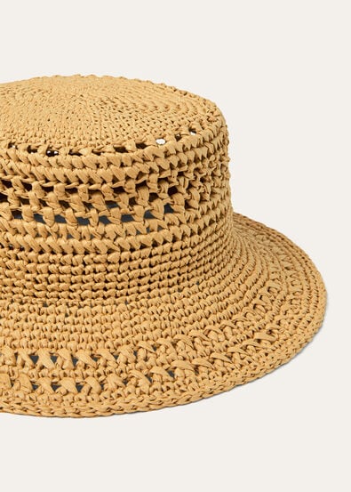 NILDE BUCKET RAFIA AJOUR