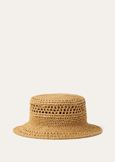 NILDE BUCKET RAFIA AJOUR