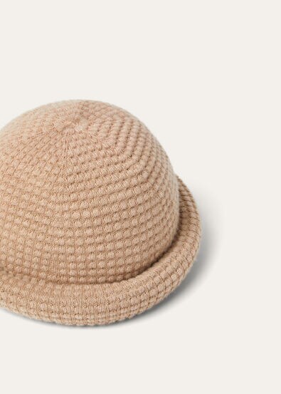 MONOCHROME JACQUARD BEANIE CASH COTTON GG 14