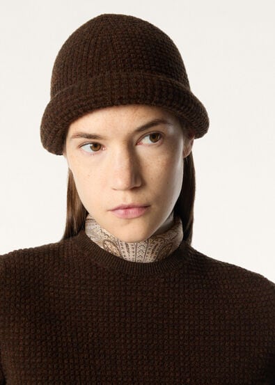 MONOCHROME JACQUARD BEANIE CASH COTTON GG 14