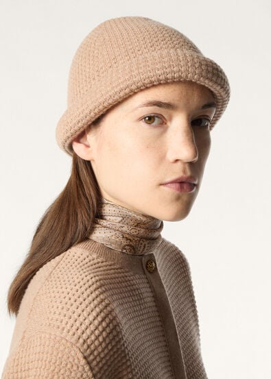 MONOCHROME JACQUARD BEANIE CASH COTTON GG 14