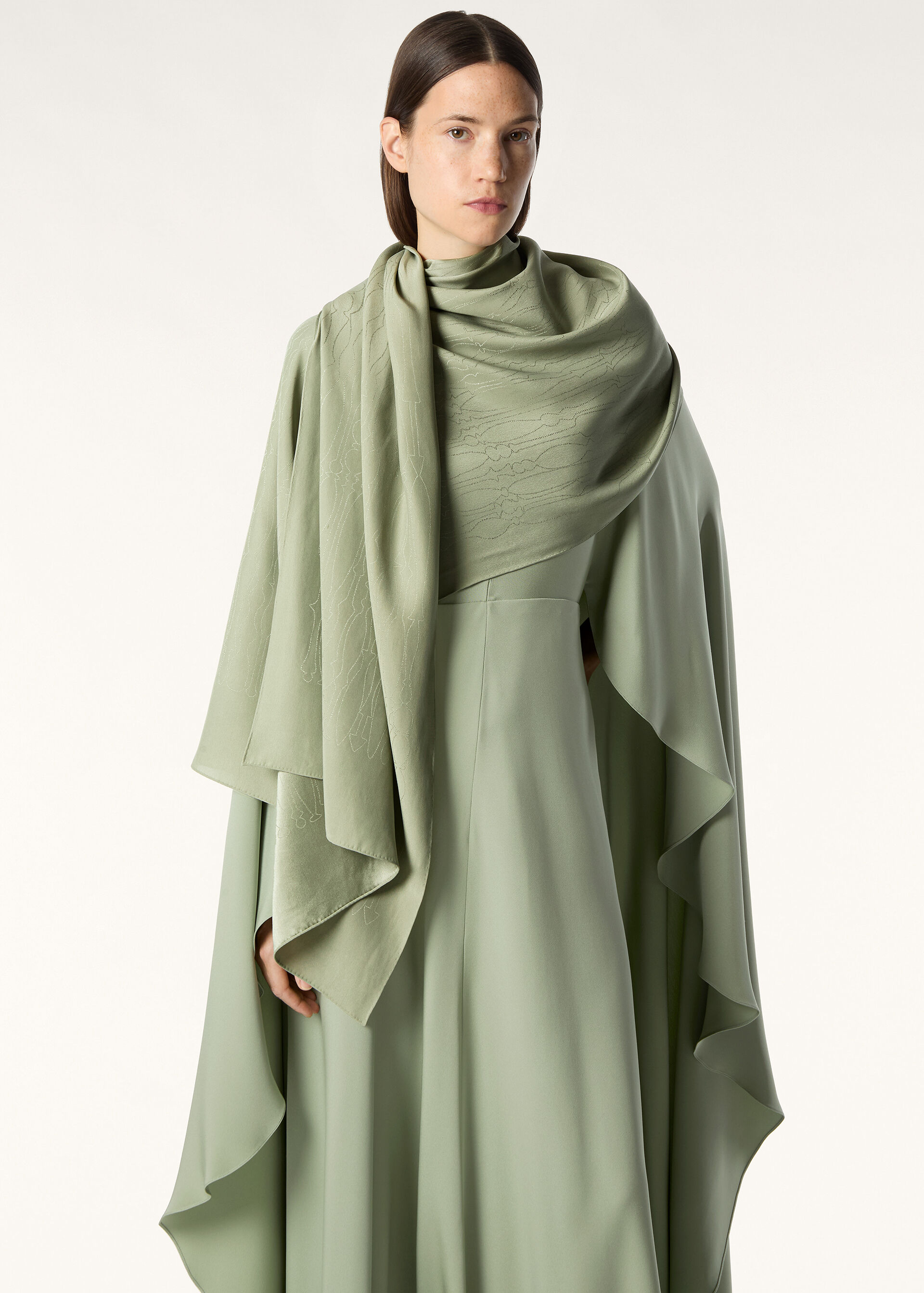 SPOLETTE JACQUARD STOLE SILK