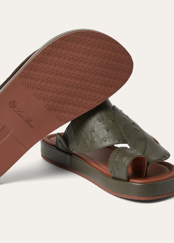 NOOR SANDAL WALK OSTRICH SADDLE FINISH CALF_FAQ8097_51K3_5