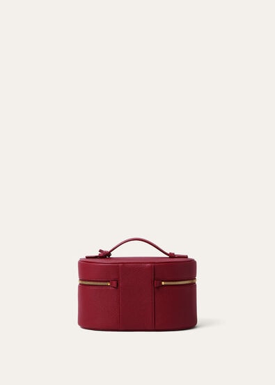 EXTRA VANITY CASE FINE GRAINED LEATHER