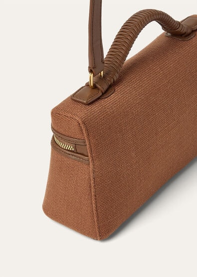 EXTRA POCKET L19 CANVAS BRAIDED/ROUNDED LEATHER