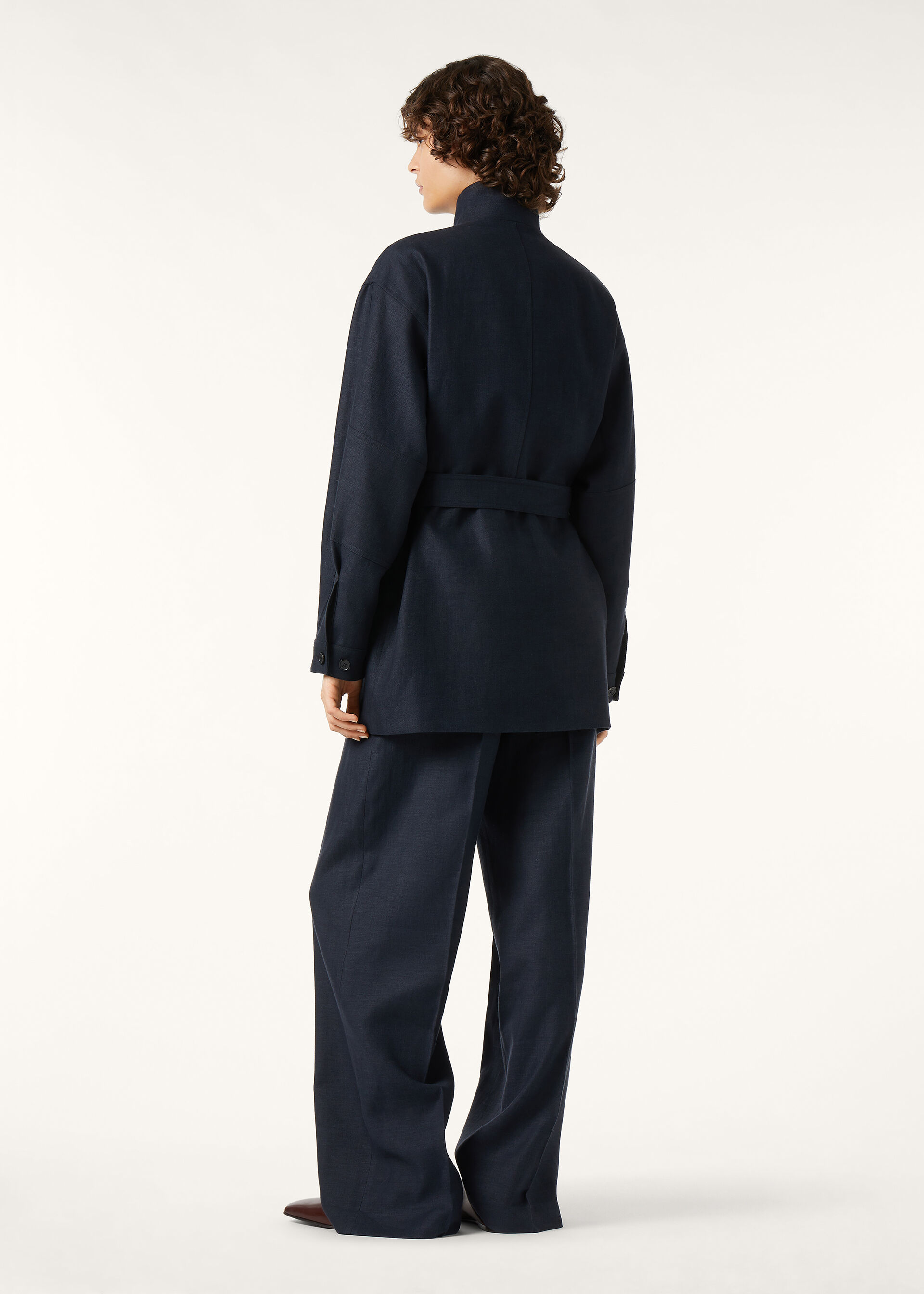 LISMORE FIELD JACKET STRUCTURED LINEN WOOL