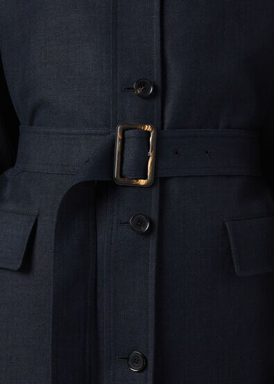 LISMORE FIELD JACKET STRUCTURED LINEN WOOL