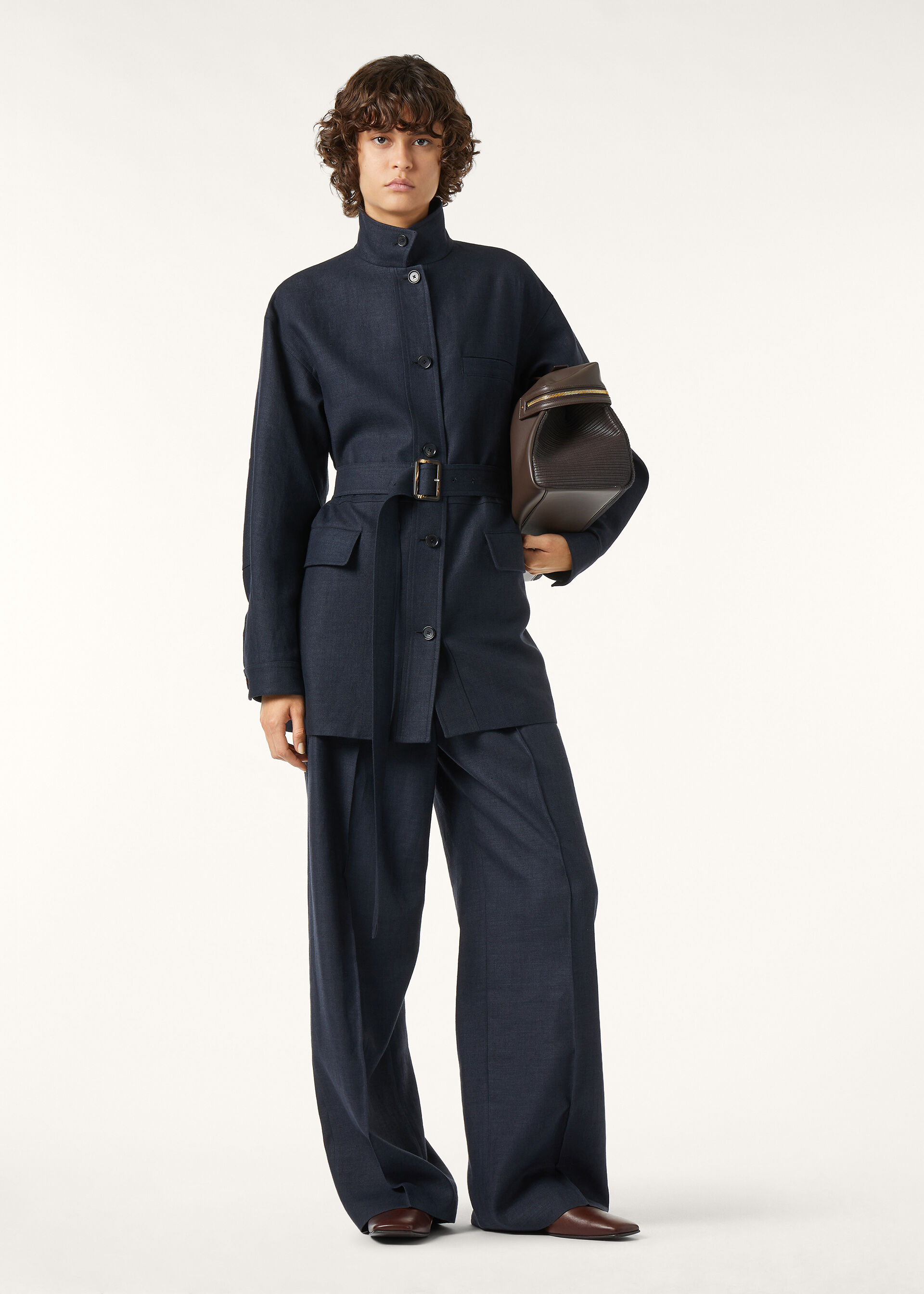 LISMORE FIELD JACKET STRUCTURED LINEN WOOL